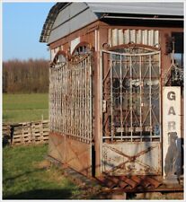Großes Tor Schmiedeeisen 1920 mit Pforte Großbauernhof