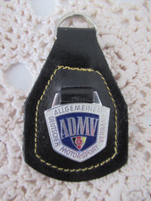 Schlüsselanhänger ADMV Allgemeiner Deutscher Motorsport Verband DDR Leder