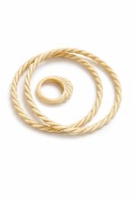 14K Gold gedrehtes Seil