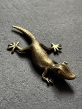 Gecko figur aus messing - gecko,