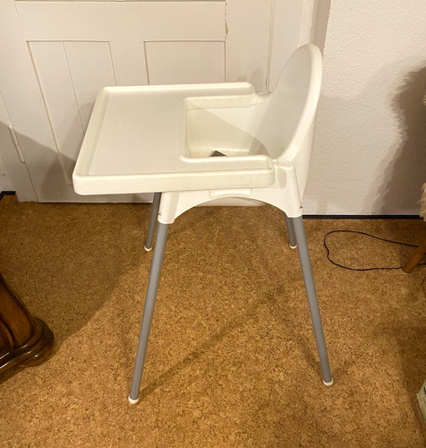 Ikea baby hochstuhl weiß grau - ikea, weiß/grau