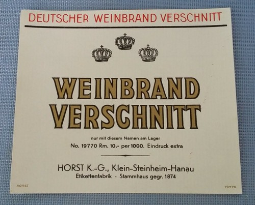 Altes schnapsetikett - altes,