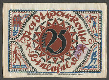 NOTGELD "25 MARK" STADTSPARKASSE BIELEFELD 1 B I (STOFF LEINEN SEIDE)