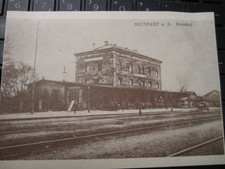 Ansichtskarte Bahnhof Neustadt