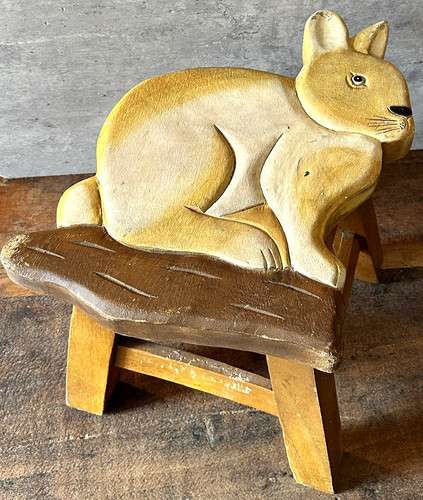 Vintage handgeschnitzter holz - handgeschnitzter,