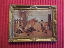 altes Bild Gemälde gerahmt