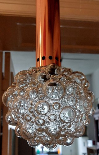 Bubble glas lampe 70er - bubble-glas,