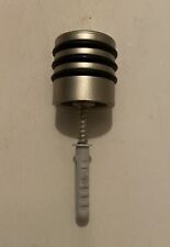 10 x Türstopper silber Aluminium 30 mm Türstopper mit Gummipuffern & Steckbeschlag