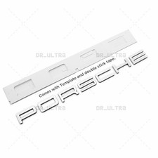 Neu Chrom Porsche Schriftzug