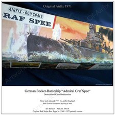 Airfix 1971 · First "Admiral Graf Spee"  Kit Release · Complete/Superior Box