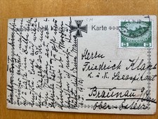 Feldpostkarte 1916 Eisernes Kreuz, Der Kaiser Mit Seinen Generälen