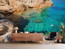 3D See Steine C6034 Tapete Wandbild Fototapete Abnehmbarer Amy