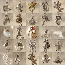 ♥ Themencharms Charm Anhänger : Ozean Meer Fluss Hai Delfin Krabbe Frosch ♥