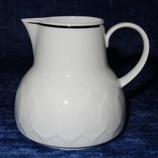 Rosenthal Lotus, Weiß Platinrand - Milchkännchen, 150 ml ✨neuwertig