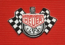 Tag Chronograph Heuer F1 Karierte Flagge Sport Tennis Abzeichen Bügelbild Patch
