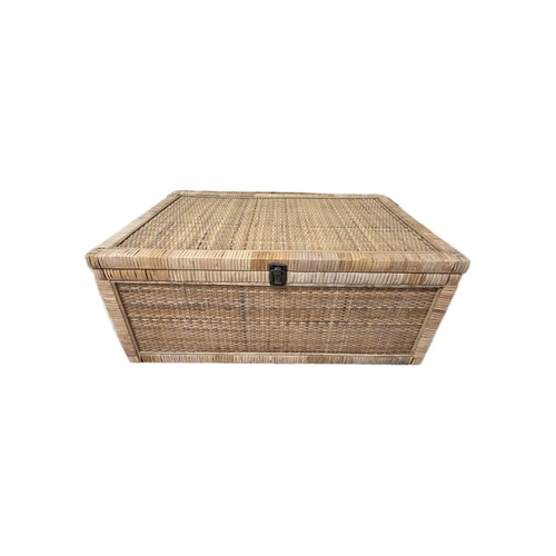 Vintage holzrahmen rattan korb - vintage,