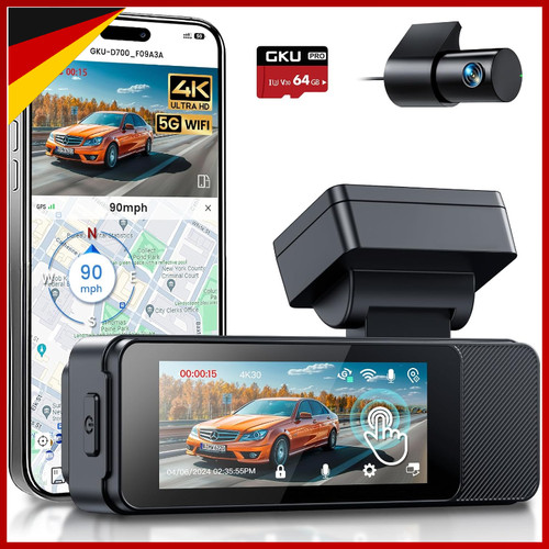 Dashcam touchscreen gps 5g - dashcam, 4k