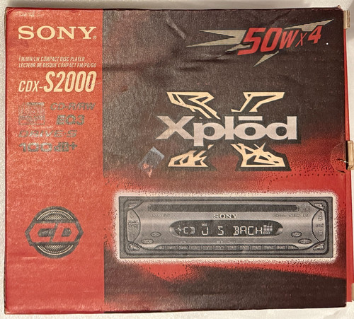 Sony cdx s2000 xplod - sony, cdx-s2000