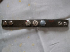 NOOSA Amsterdam Leder Armband braun mit 3 Chunks Gr. S