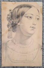 Porträt Zeichnung auf Papier