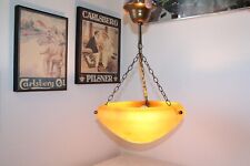 Art Deco Deckenleuchte Lampe Hängeleuchte Altbau Villa Cristalleries Vianne 30er