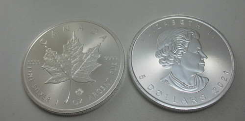 Unze silber maple - maple, 2021