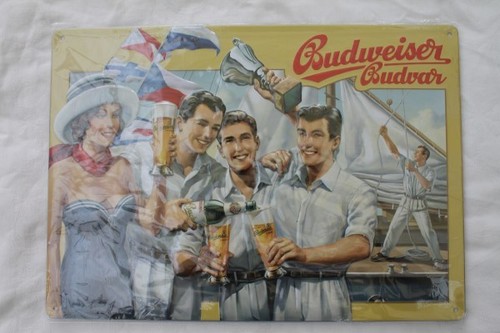 Budweiser metallschild in - budweiser, ...in