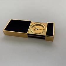 S T Dupont Paris Travel Alarm Clock Vintage Reisewecker Chinalack Laque de Chine