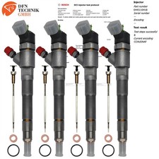 4x 0445110418 Bosch Injektor Iveco Daily Fiat Ducato 2.3 D 0986435248