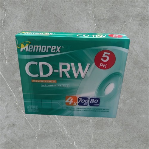 Rewritable 700mb up - cd-rw, 5