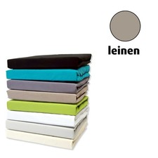 Topper-Spannbettlaken - leinen