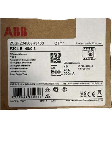 Abb f204b 40a 3a - 40a, 0,3a