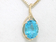 Blautopas Anhänger 585