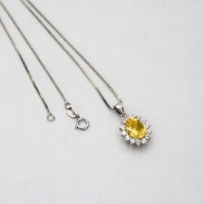 Citrin Edelstein oval