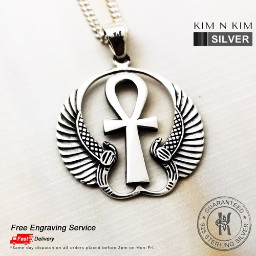 Ankh kreuz mit schutzflügeln - mit,