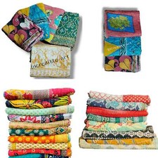 INDISCHE KANTHA GROSSHANDEL VINTAGE DECKE ÜBERWURF QUILT BÖHMISCHE TAGESDECKE