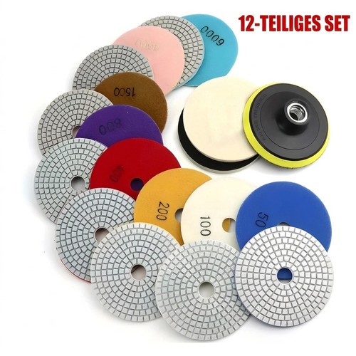 Diamant schleifpad set tlg - schleifpad, 12-tlg