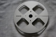 Leere UHER Alu Tonbandspule 18cm In gutem Zustand, Dreizackaufnahme, 18cm 