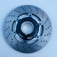 Tony Kart belüftete/kreuzgebohrte Scheibe 206 Durchmesser x 16 mm dick/50 mm schwarz Scheibenträger