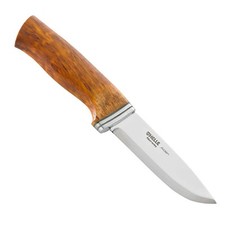 Helle Jagd-/Outdoormesser ALDEN, Modell 76, Birkenholzgriff, Lederscheide