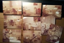 Zahnarzt Praxis Behandlungszimmer mit Stuhl Schränke Lampe / 9x Foto