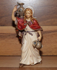 Krippenfigur Heimatland Krippe Hirtin / Wasserträgerin 12cm Holz geschnitzt Neu