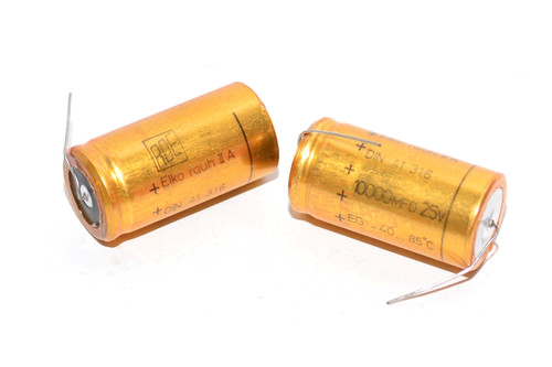 Elko kondensator roe - 2x, gold