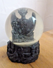 Drache Figur Gothic Deko Fantasy Schneekugel 13cm