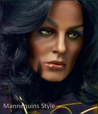 HINDSGAUL Schaufensterpuppe kein Rootstein Perückenkopf Schaufensterfigur Kopf