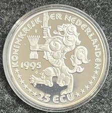 25 ECU - Königin Wilhelmina -