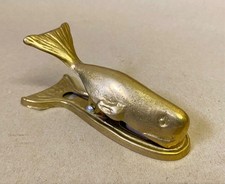 Alt Zettelhalter " Wal " Messing