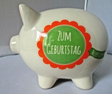 Gilde Spardose Schwein weiß