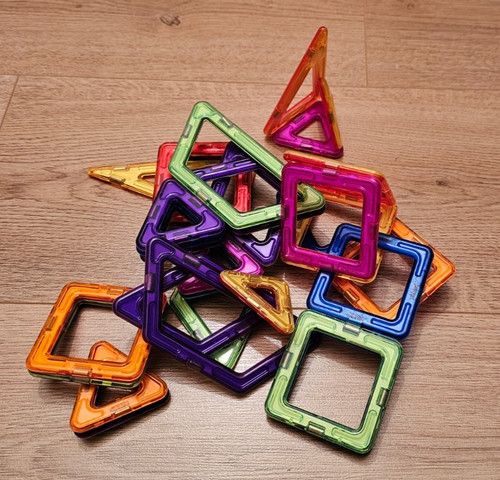 Bunte magnetbausteine quadrate - bunte,