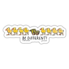 Janosch Tigerente Be Different Spruch Aufkleber Sticker, max. 10 x 10 cm